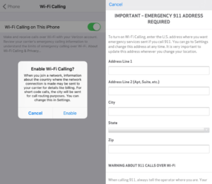 Verizon WIFI Calling 