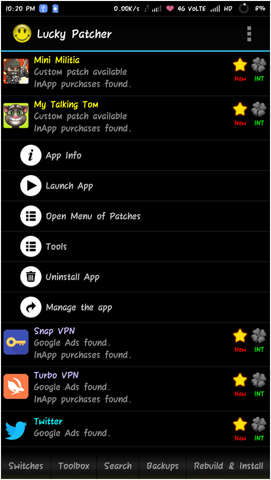 How to Use in-app purchases feature of Lucky Patcher. 
