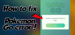 Pokémon Go Unable to Authenticate